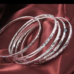 Sterling Silver Bangles $5 Each 