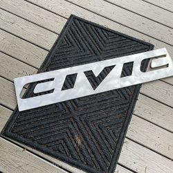 CIVIC Sign Aluminum 1/4” Honda