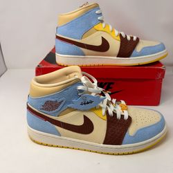 Jordan 1 Retro HI Fearless Maison Chateau Rouge Size 14