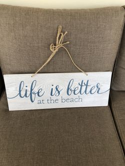 Life is a beach: sign