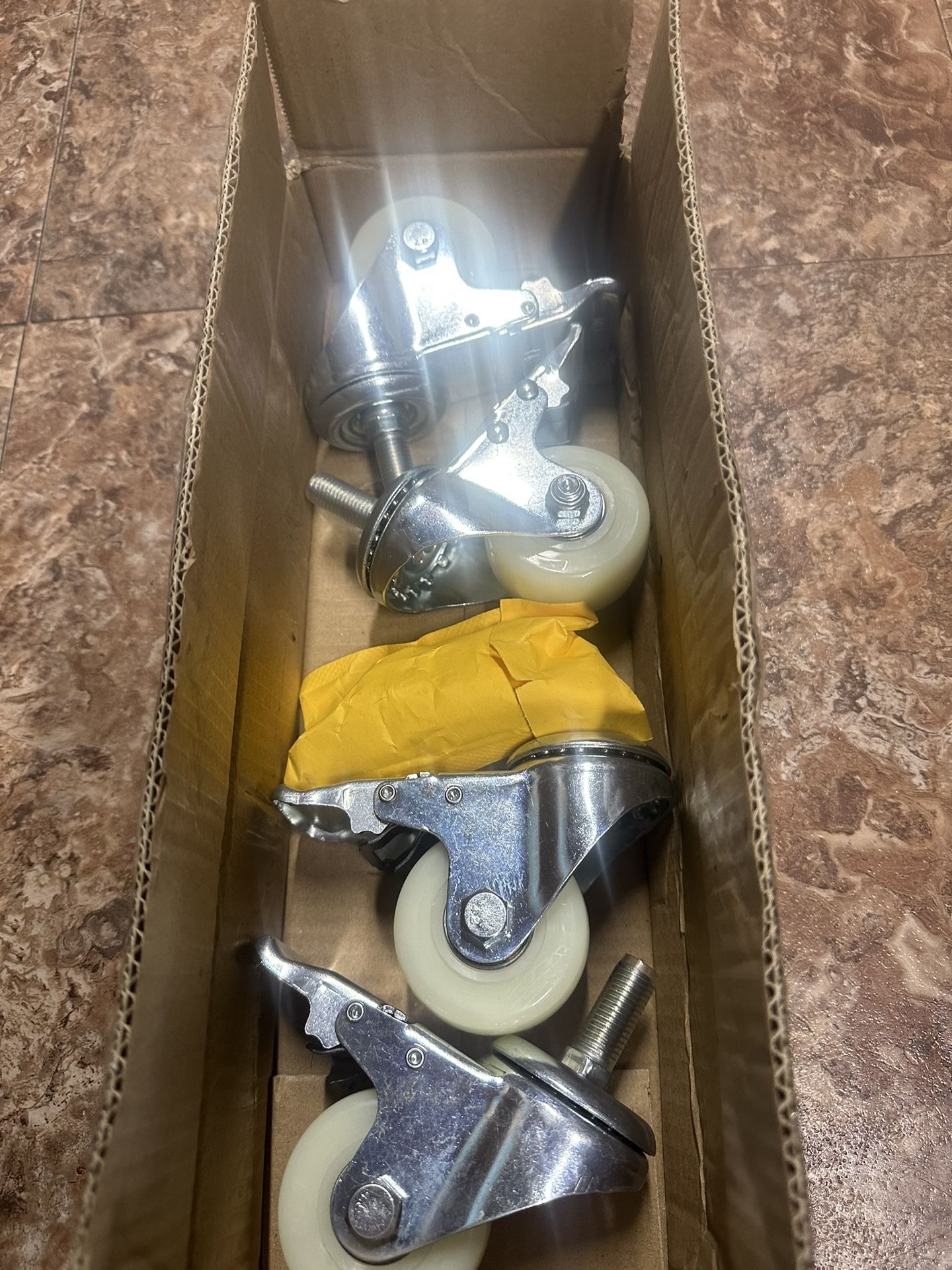 Set Of 4  Threaded Stem Heavy Duty Casters 