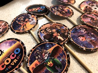 Coco cupcake toppers