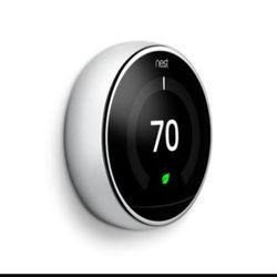 Google Nest Learning Thermostat (3rd Gen) - Polished Steel