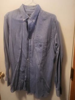 Chaps Men's Casual Button Down Shirt Size L