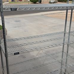 Wire shelving racks with wheels