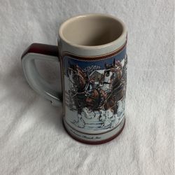 Budweiser beer stein 1989 collectible mug