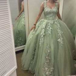 sage green quince dress