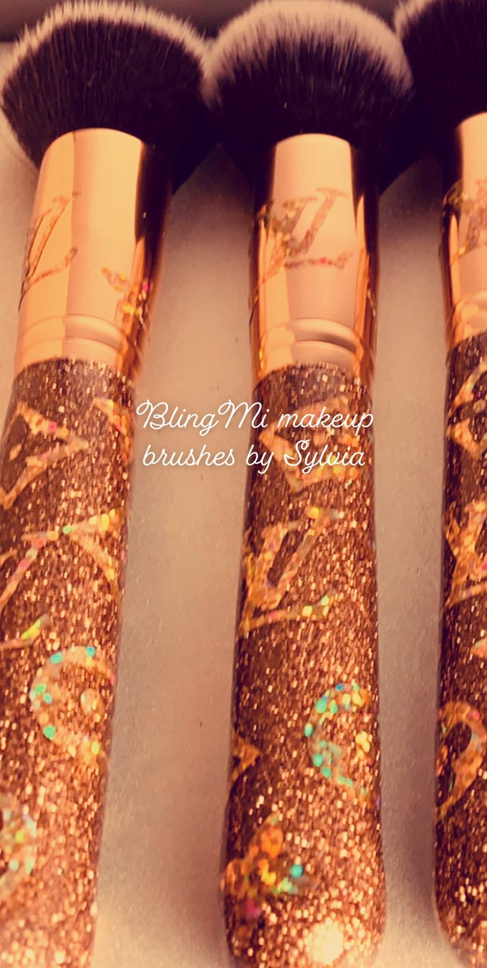 Beautiful custom makeup brushes