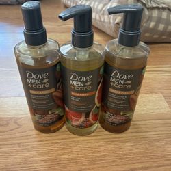 3 Dove Men+Care  2in1 Shampoo And Conditioner 