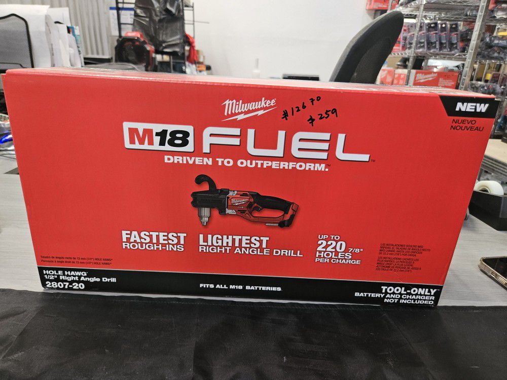 Milwaukee M18 FUEL GEN II 18V Lithium-Ion Brushless Cordless 1/2 in. Hole  Hawg Right Angle Drill (Tool-Only) for Sale in Downey, CA OfferUp