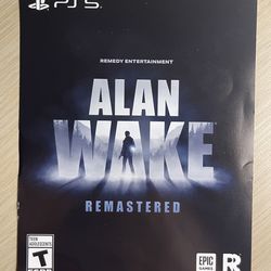 Alan Wake Remastered Digital code for PlayStation 5