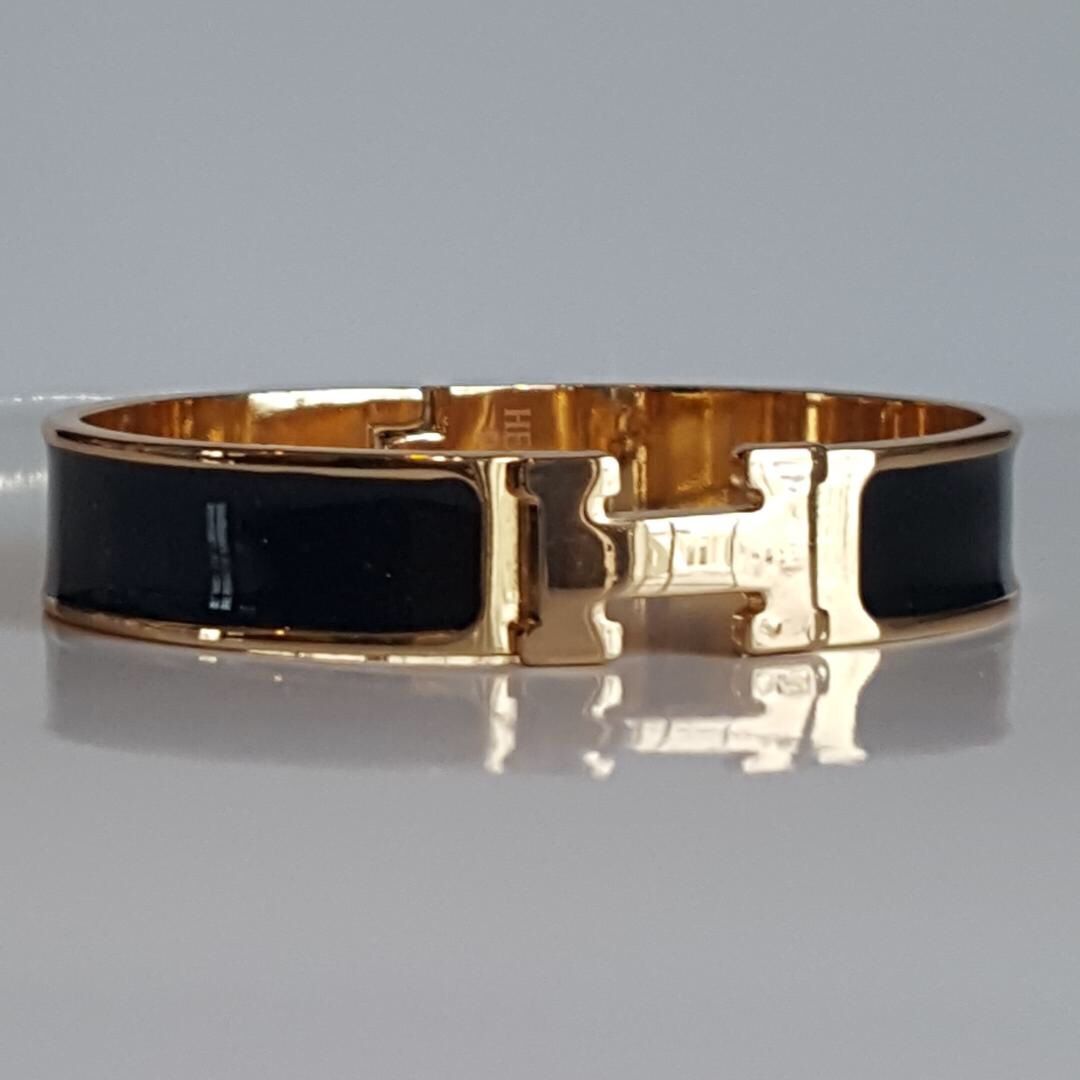 Hermès h click clac bracelet bangle unisex