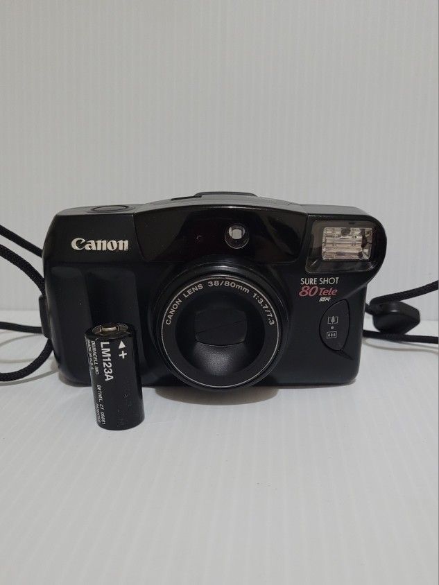 Canon Sure Shot 80 Tele 35mm Film Camera Point Shoot 38/80MM - Parts/Repair