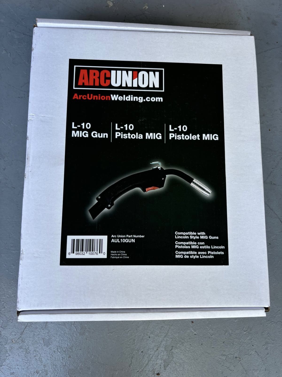 NEW ArcUnion L-10 MIG Gun – Compatible with Lincoln MIG Welders
