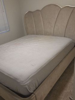 California king bedframe + mattress