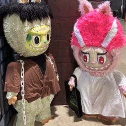 Labubu Props Frankenstein And Bride 