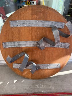 Beautiful Handmade Wine Barrel Bottle Holder Decor