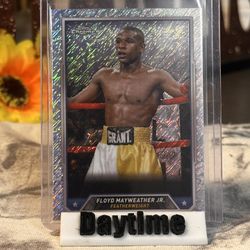 FLOYD MAYWEATHER JR 2024 Topps Chrome Boxing #33 ~ SHIMMER REFRACTOR