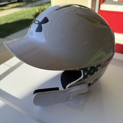 Kids Under Armor baseball helmet with chin guard