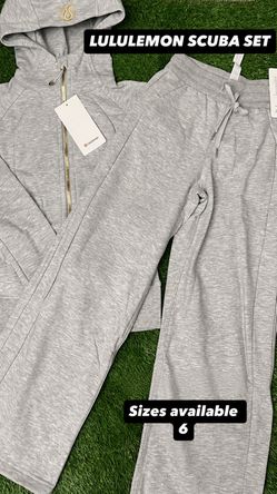 LULULEMON SCUBA GREY SET size 6