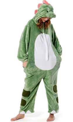 OLAOLA Adult Onesie, Halloween Costume Cosplay Animal One-Piece Pajamas Unisex 3D Hooded Jumpsuit