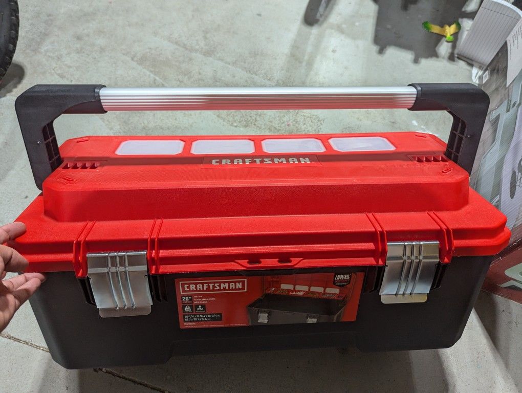 26-In Craftsman tool box NEW with tags