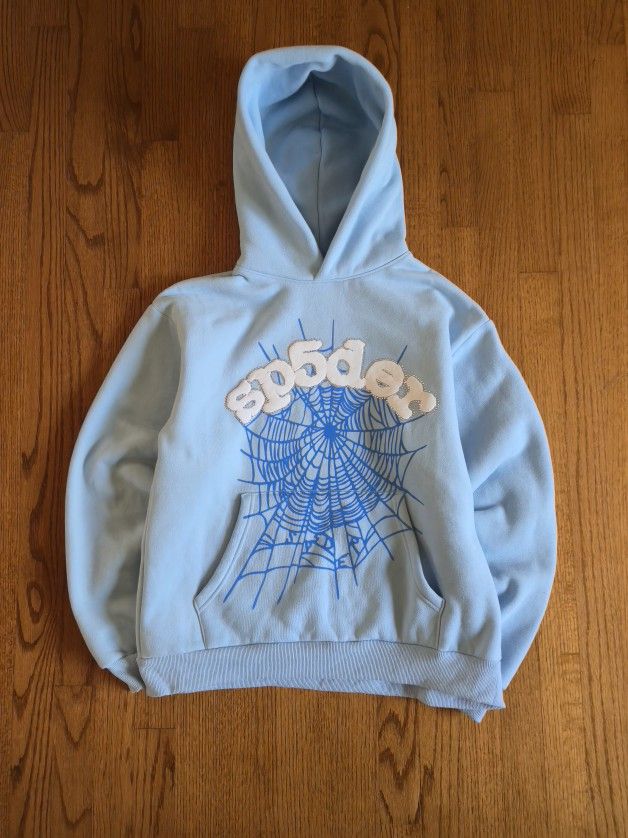 Skyblue Sp5der Hoodie