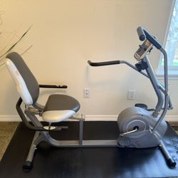 Sunny Health & Fitness Recumbent Exercise Bike with Arm Exerciser