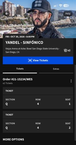 Yandel – SINFÓNICO | 2 Tickets | $400 Total Obo