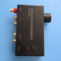 PROZOR Pre Amplifier for Turntable Audiophile M/M Phono preamp with Level Volume Controls with RCA Input