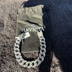# 98 99 100  Invicta Elements Iced Out Bracelet New With Tags And Bag