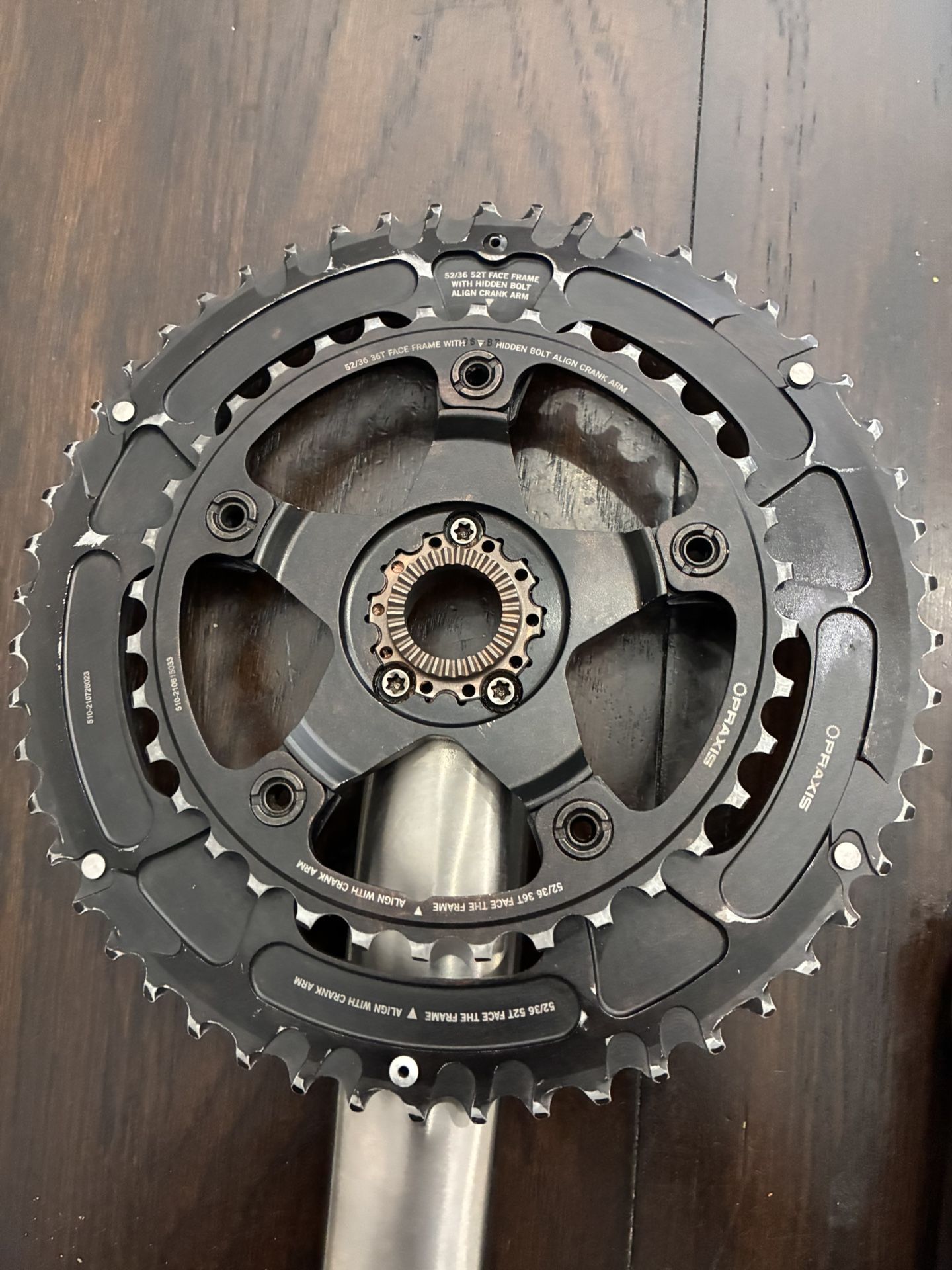 Cane Creek Gen-1 Crankset With Praxis Double Chainrings 110BCD 52/36
