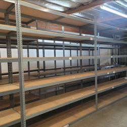 Industrial Racks 96 in W x 24 in D Used Heavy Duty 6 Tier Storage Shelving Stronger Than Homedepot Lowes And Costco Delivery Available
