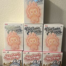 100% Authentic Labubu Exciting Macaron And Big Into Energy