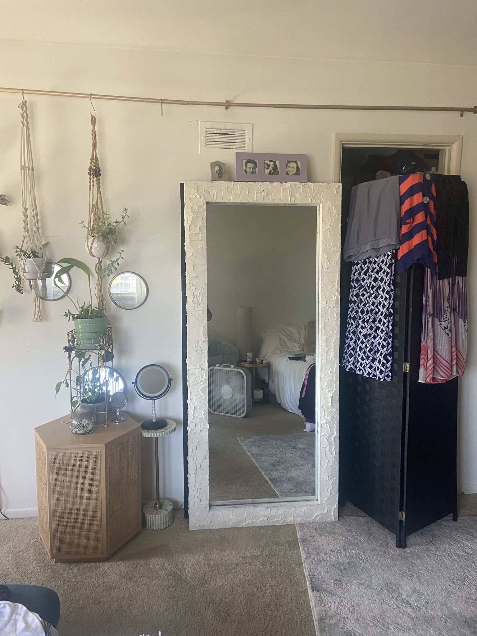 Round Gold Trim Mirror Collection