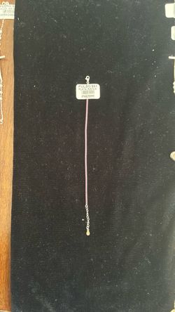925 Sterling Silver Pink Cord Bracelet