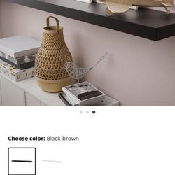IKEA Lack Wall Shelf Black - New