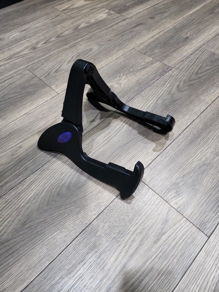 GUITTO Guitar Stand Tripod Adjustable Classic A-Frame Stand Universal for Acoustic and Bass Electric Guitars Folding Floor Travel Stand Small Single H