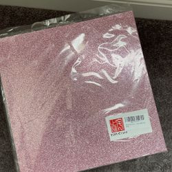 Glitter Cardstock Paper,No-Shed Shimmer Glitter Paper, 12 Inch by 12 Inch,10 Sheets (Pink / Rose Gold)