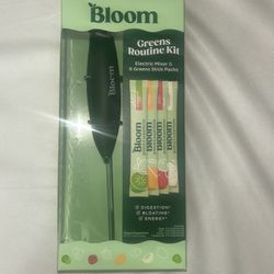 Bloom Greens Routine Kit Electric Mixer & 8 Greens Stick Packs
