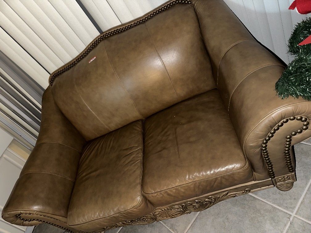 Leather Sofa Set