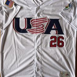 Chase Utley 2008 Team USA World Classic Phillies Men's Large