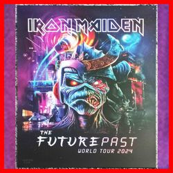Iron Maiden Future Past World Tour 2024 VIP Poster