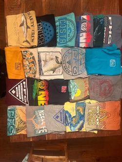 Lot of 20+ Fishing Brand Graphic T-Shirts