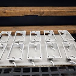 Intertek Class 2 Low Voltage LV1LP Low Profile White Mounting Bracket 10 pack