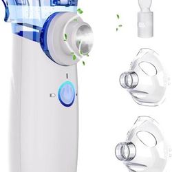 new Portable Nebulizer for Adults & Kids, Rechargeable Handheld Nebulizer Machine with Adjustable Rate, Nebulizer with Fast Support for Asthma and Res