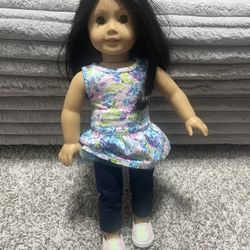 American Girl Doll Dark Hair and eyes