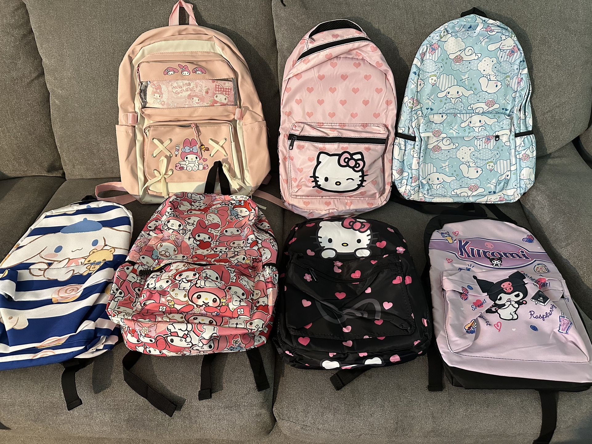 All new hello Kitty and friends backpacks