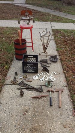 Huge cast-iron Industrial Architectural Salvage lot