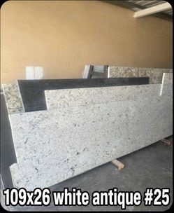 109x26 white antique granite
